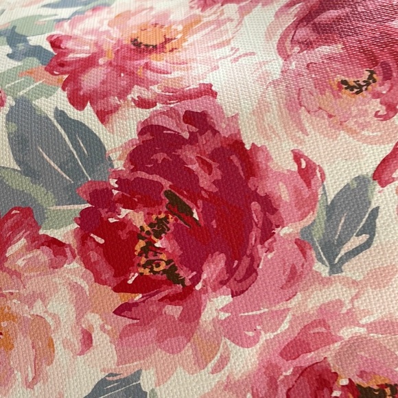 Stein mart Floral peony pink reversible tote purse pocketbook shoulder handbag - Picture 6 of 16